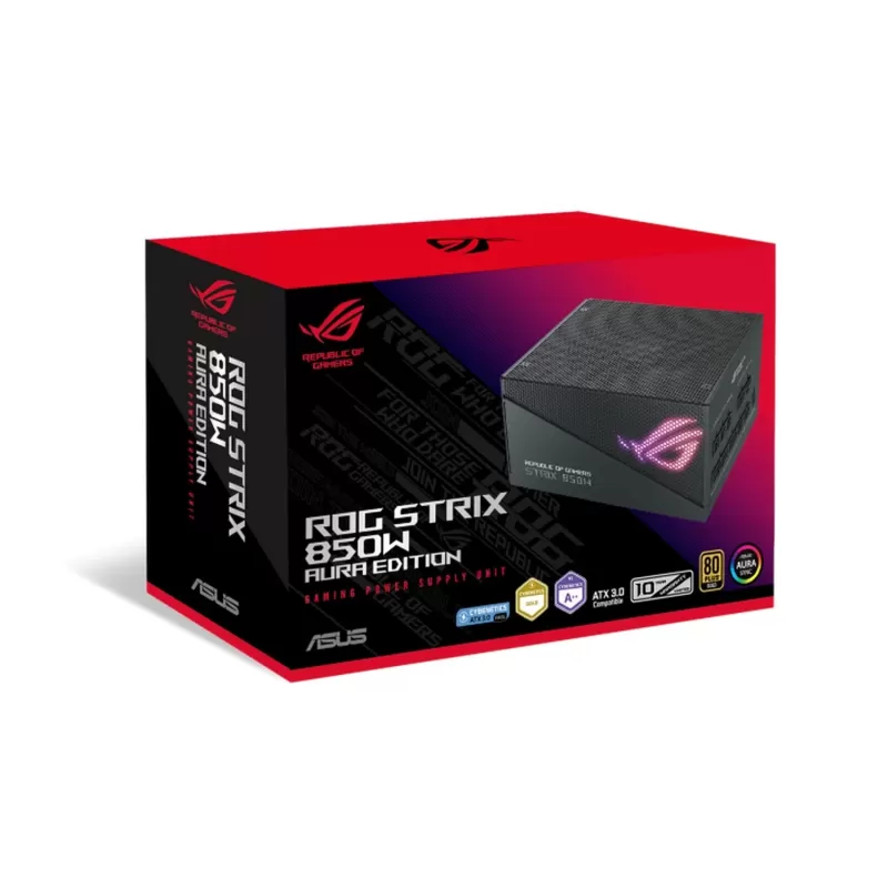 Power Supply Asus ROG STRIX 850W Gold Aura Edition 90YE00P2-B0WA00 Full Modular 80 Plus Gold ATX12V Power Supply Asus ROG STRIX 850W Gold Aura Edition 90YE00P2-B0WA00 Full Modular 80 Plus Gold ATX12V