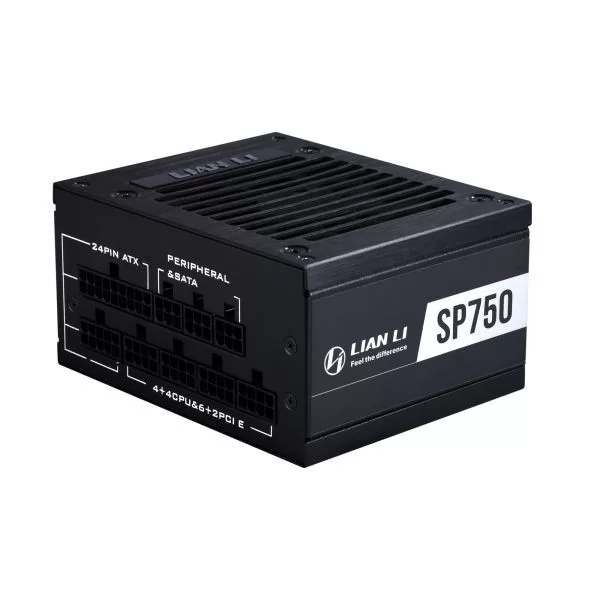 ספק כוח LIAN-LI SP750 שחור SP750B מודולרי מלא 80 Plus Gold 750W 12V:744W SFX