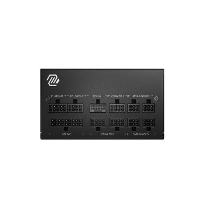 Power Supply MSI A750GL PCIE5 מודולרי מלא 80 Plus Gold 750W 12V:744W Power Supply MSI A750GL PCIE5 מודולרי מלא 80 Plus Gold 750W 12V:744W