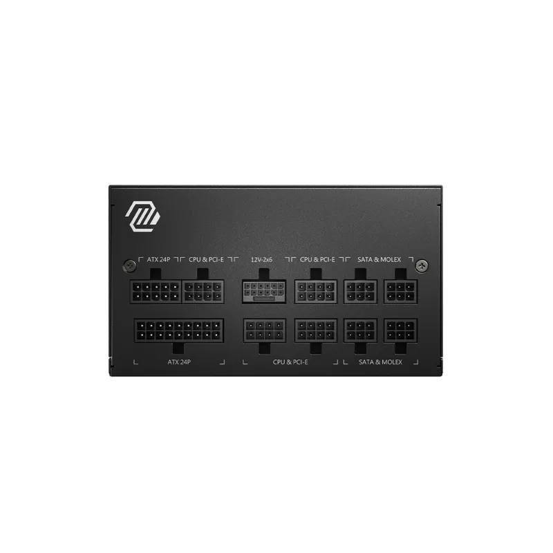 ספק כוח MSI A750GL PCIE5 מודולרי מלא 80 Plus Gold 750W 12V:744W