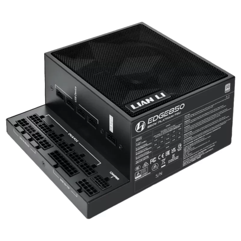 ספק כוח LIAN-LI EDGE 850W Platinum PSU שחור EG0850-B 80 Plus Platinum