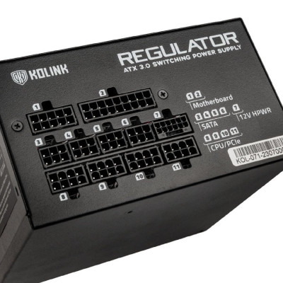Power Supply Kolink Regulator 750W (ATX 3.0) 80 Plus Gold KL-R750FG 80 Plus Gold Power Supply Kolink Regulator 750W (ATX 3.0) 80 Plus Gold KL-R750FG 80 Plus Gold