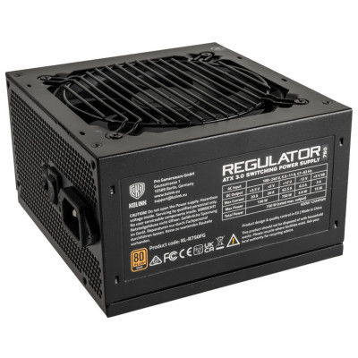 Power Supply Kolink Regulator 750W (ATX 3.0) 80 Plus Gold KL-R750FG 80 Plus Gold Power Supply Kolink Regulator 750W (ATX 3.0) 80 Plus Gold KL-R750FG 80 Plus Gold