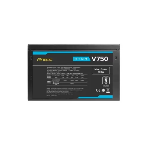 ספק כוח Antec PSU Atom V750 750W ATOM V750 80 Plus Bronze 12V:650W