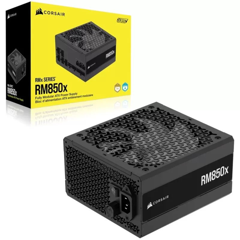 Блок Питания Corsair RM850x 850W ATX 3.1 Gold Modular CP-9020270-EU 80 Plus Gold Блок Питания Corsair RM850x 850W ATX 3.1 Gold Modular CP-9020270-EU 80 Plus Gold