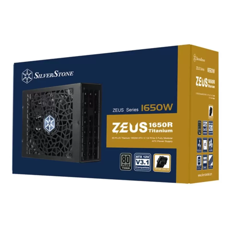 Блок Питания SilverStone ZEUS 1650R 1650W 80+ Titanium SST-ZU1650R-TM Полностью Модулярный 80+ Titanium