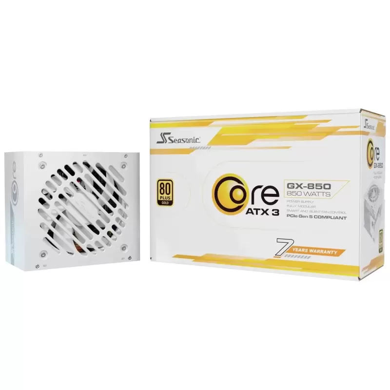 Power Supply Seasonic GX-850 CORE GX ATX white SRP-CGX851-A5A32SF-W 80 Plus Gold 750W