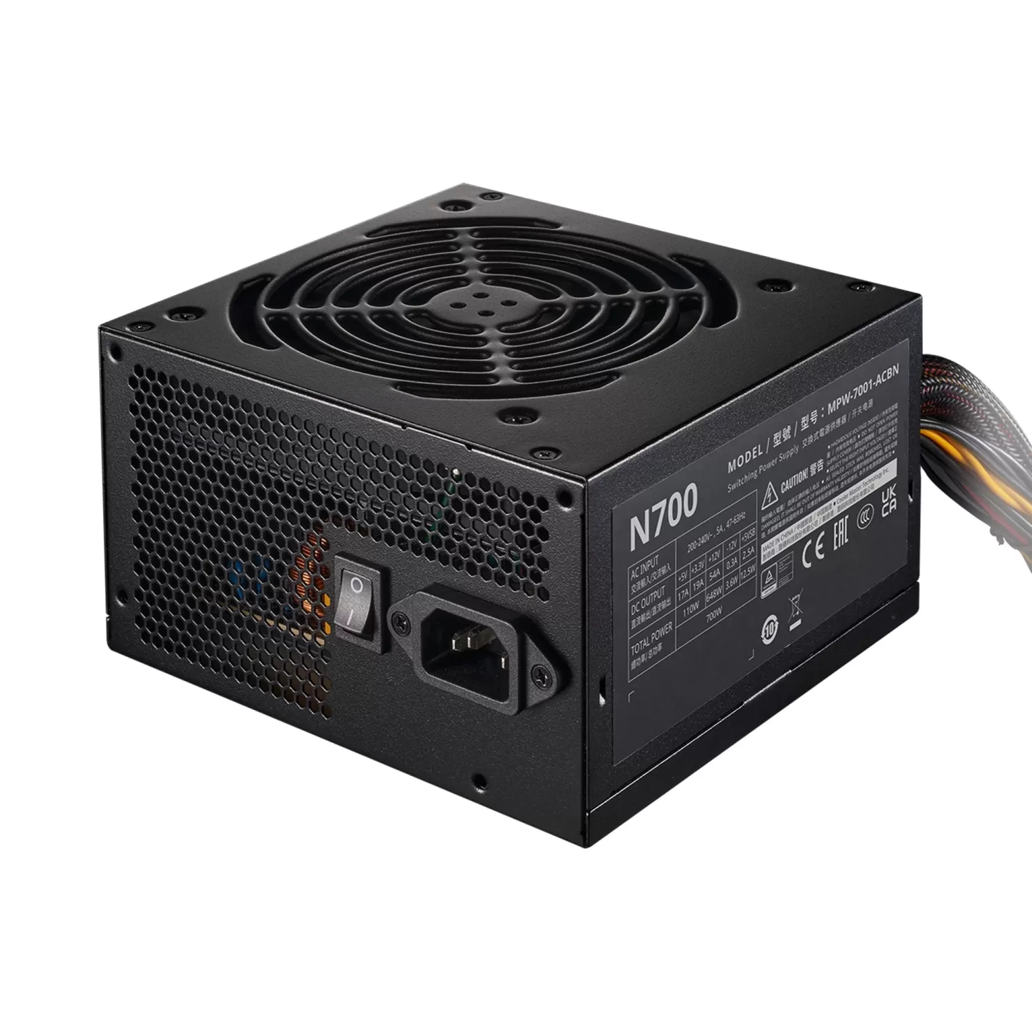 Power Supply Cooler Master ELITE NEX N700 230V MPW-7001-ACBN-BWO Modular without 700W 12V:648W ATX