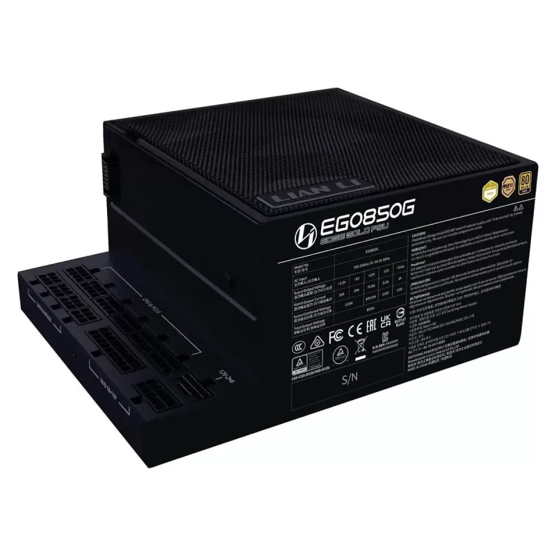 ספק כוח LIAN-LI EDGE 850W Gold שחור EG0850G-B 80 Plus Gold