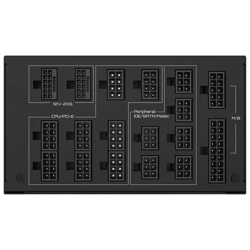 Power Supply Gigabyte UD1600PM PG5 AI TOP 80 Plus Moddular GP-UD1600PM-PG5 80 Plus Platinum 1600W - official importer