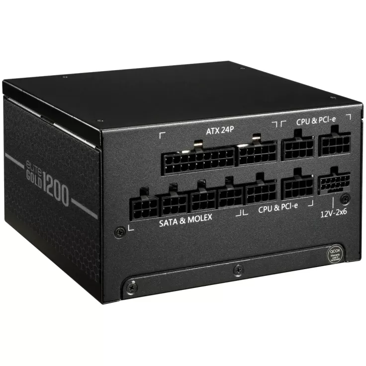 Блок Питания Cooler Master Elite Gold 1200 ATX 3.1 Fully Modular MPW-C001-AFAG-BWO Полностью Модулярный 80 Plus Gold 1200W