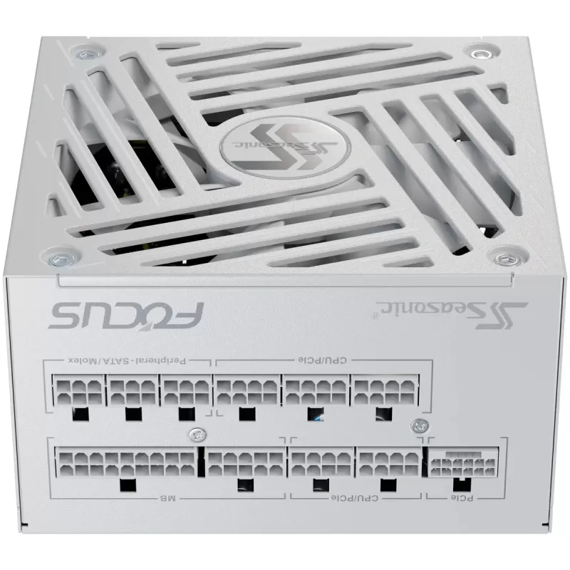 ספק כוח Seasonic Focus GX-1000 ATX 3.1 לבן SRP-FGX102-A5A32SFW 80 Plus Gold 1000W