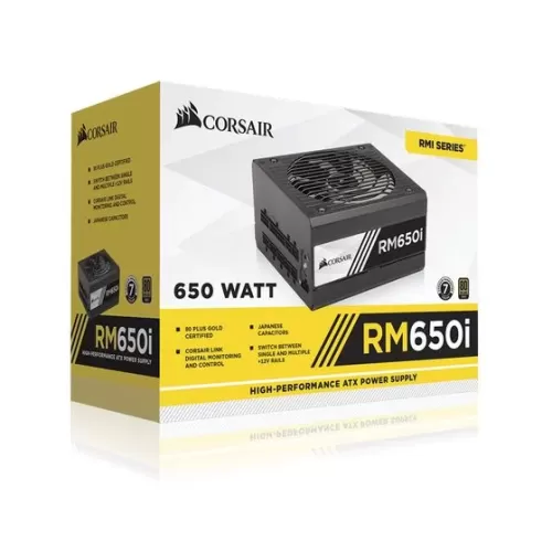 Блок Питания Corsair RMi Series RM650i CP-9020081-EU Модулярный 80 Plus Gold 650W Блок Питания Corsair RMi Series RM650i CP-9020081-EU Модулярный 80 Plus Gold 650W