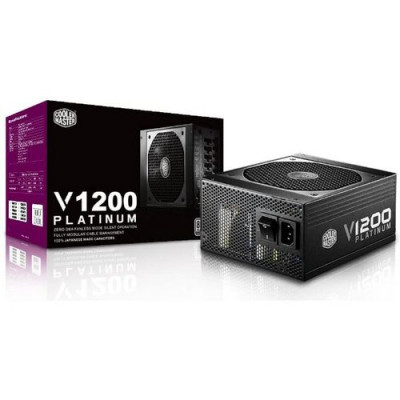 Power Supply Cooler Master V1200 RSC00-AFBAG1-XX מודולרי 80 PLUS Platinum Power Supply Cooler Master V1200 RSC00-AFBAG1-XX מודולרי 80 PLUS Platinum