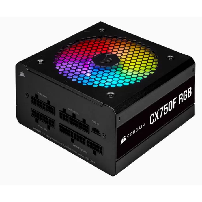Блок Питания Corsair CX Series CX750F RGB black CP-9020218-EU Полностью Модулярный 80 Plus Bronze 750W
