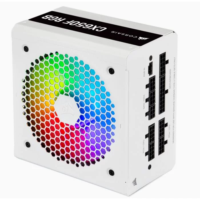 Power Supply Corsair CX Series CX650F RGB white CP-9020226-EU Full Modular 80 Plus Bronze 650W