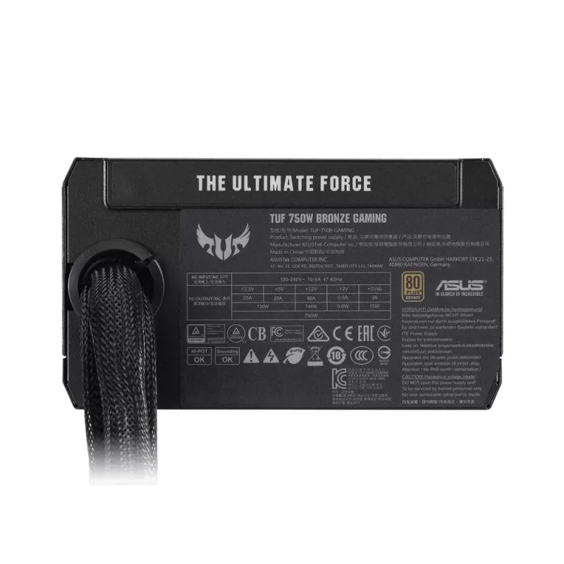 Power Supply Asus ASUS TUF TUF-GAMING-750B Non modular 80 Plus Bronze 750W