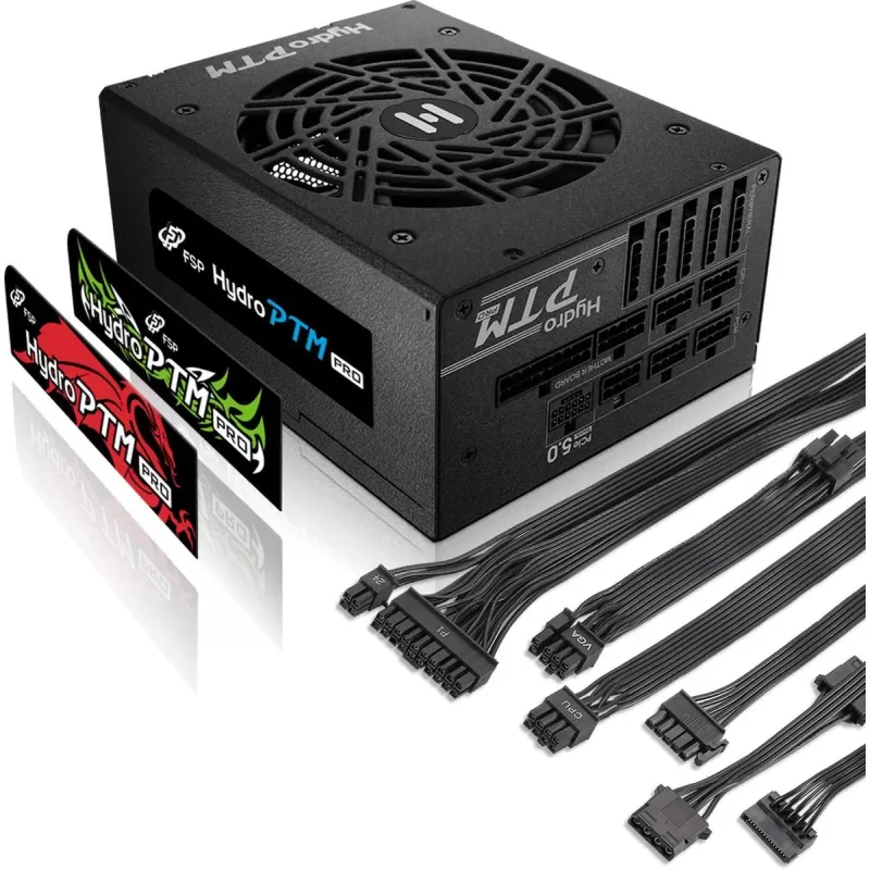 ספק כוח FSP Hydro PTM PRO ATX 3.0(PCIe5.0) 850W HPT2-850M.Gen5 מודולרי מלא 80 Plus Platinum 12V:850W ATX 12V 3.0 ספק כוח FSP Hydro PTM PRO ATX 3.0(PCIe5.0) 850W HPT2-850M.Gen5 מודולרי מלא 80 Plus Platinum 12V:850W ATX 12V 3.0