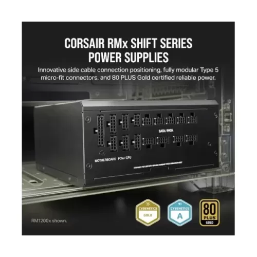 Power Supply Corsair RM750x SHIFT CP-9020251-EU Full Modular 80 Plus Gold 12V:750W Power Supply Corsair RM750x SHIFT CP-9020251-EU Full Modular 80 Plus Gold 12V:750W