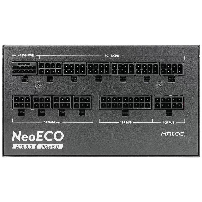 ספק כוח Antec NE850G M ATX 3.0 PCIe 5.0 0-761345-11386-1 מודולרי מלא 80 Plus Gold 850W 12V:849.6W ATX 12V 3.0