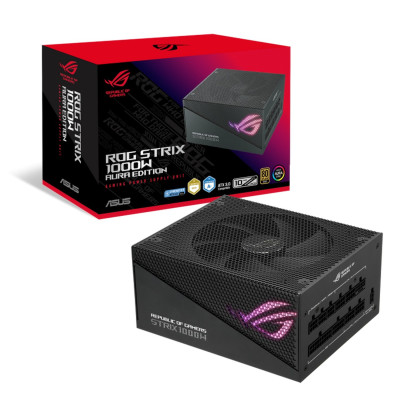 Power Supply Asus ROG STRIX 1000W Gold Aura Edition 90YE00P1-B0WA00 מודולרי מלא Power Supply Asus ROG STRIX 1000W Gold Aura Edition 90YE00P1-B0WA00 מודולרי מלא