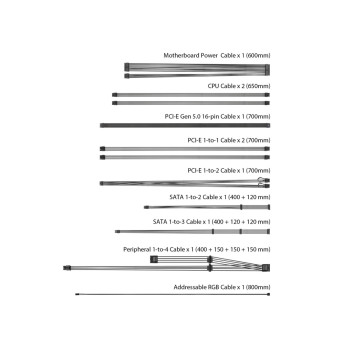 Power Supply Asus ROG STRIX 1000W Gold Aura Edition 90YE00P1-B0WA00 מודולרי מלא