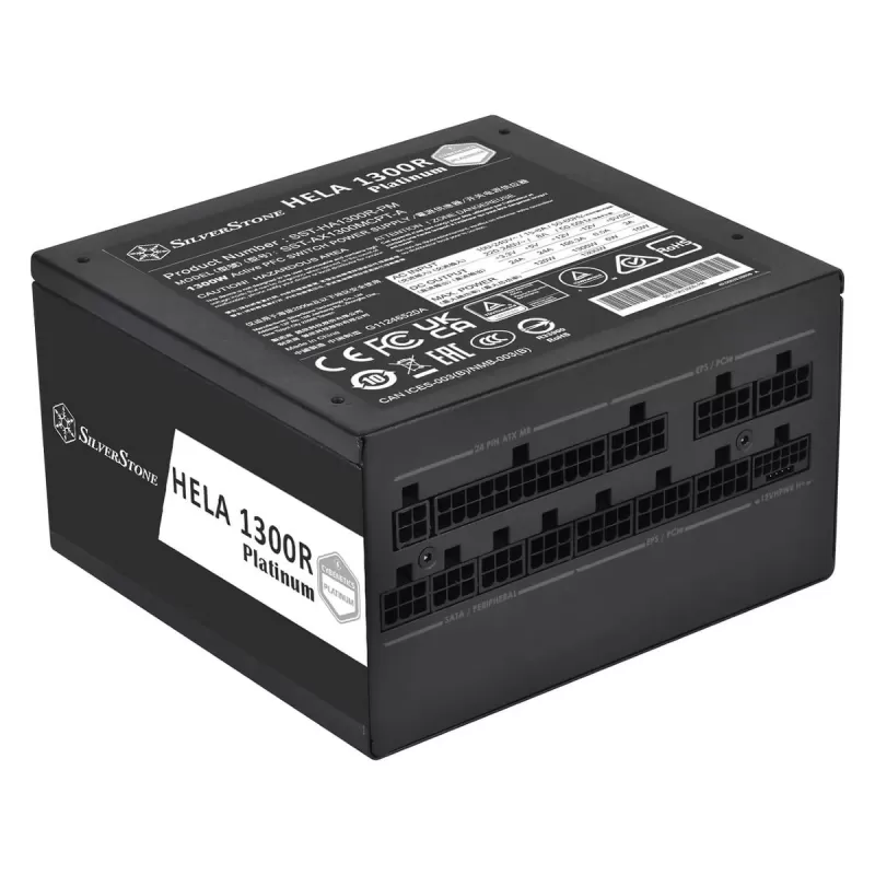 ספק כוח SilverStone HELA 1300R Platinum SST-HA1300R-PM מודולרי מלא Cybenetics Platinum 12V:1300W ATX 12V 3.0