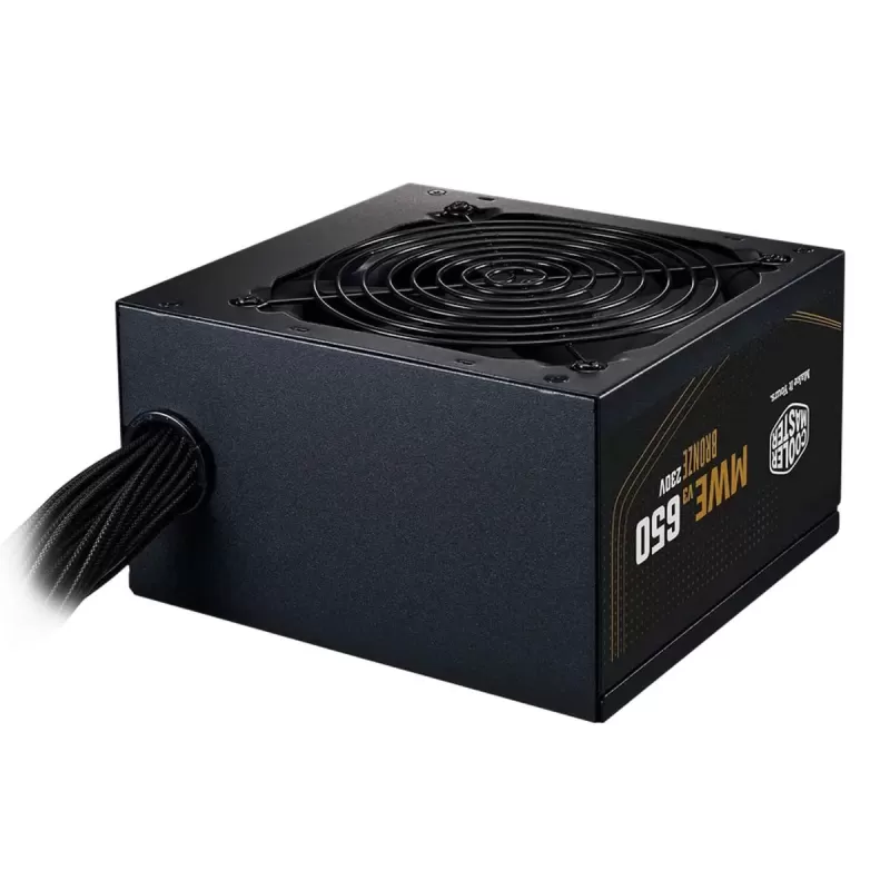 ספק כוח Cooler Master 650W MWE V3 230V (ATX 3.1) Bronze MPE-6501-ACABW-3B 80 Plus Bronze ספק כוח Cooler Master 650W MWE V3 230V (ATX 3.1) Bronze MPE-6501-ACABW-3B 80 Plus Bronze