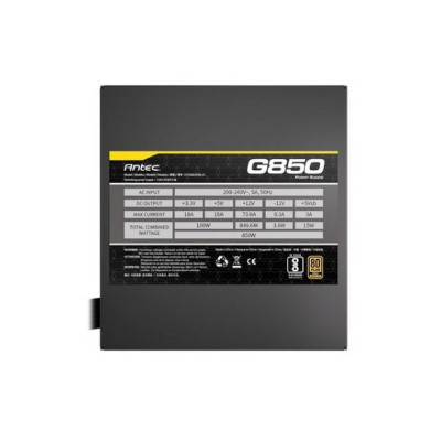 ספק כוח Antec Atom G850 0-761345-20038-7 80 Plus Gold 850W 12V:849.6W.. ספק כוח Antec Atom G850 0-761345-20038-7 80 Plus Gold 850W 12V:849.6W..