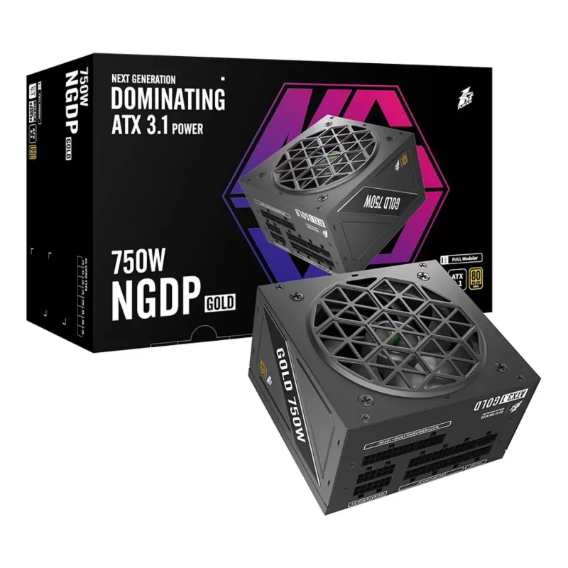 ספק כוח 1St Player NGDP 750W ATX 3.1 80+ Gold HA-750BA4 80+ Gold