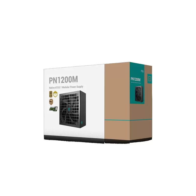 ספק כוח DEEPCOOL DeepCool PN1200M ATX 3.1 and PCIe 5.1 R-PNC00M-FC0B-JGWO 80 Plus Gold 1200W