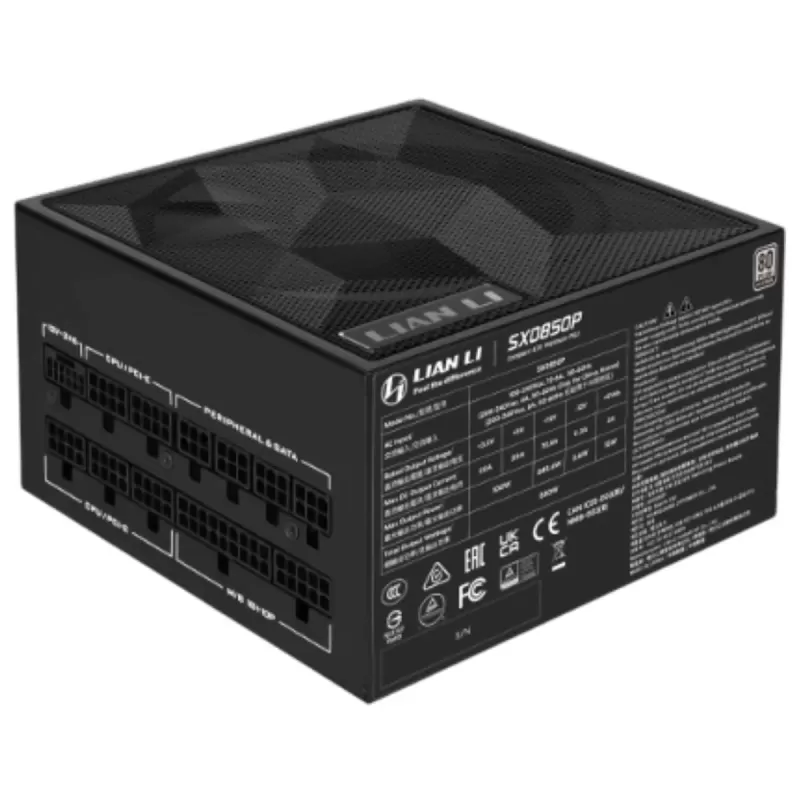 Power Supply LIAN-LI SX black SX0850P-B 80 Plus Platinum 850W