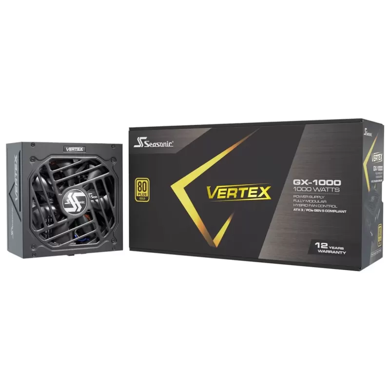 ספק כוח Seasonic Vertex GX-1000 ATX 12102GXAFS 80 Plus Gold 1000W ספק כוח Seasonic Vertex GX-1000 ATX 12102GXAFS 80 Plus Gold 1000W