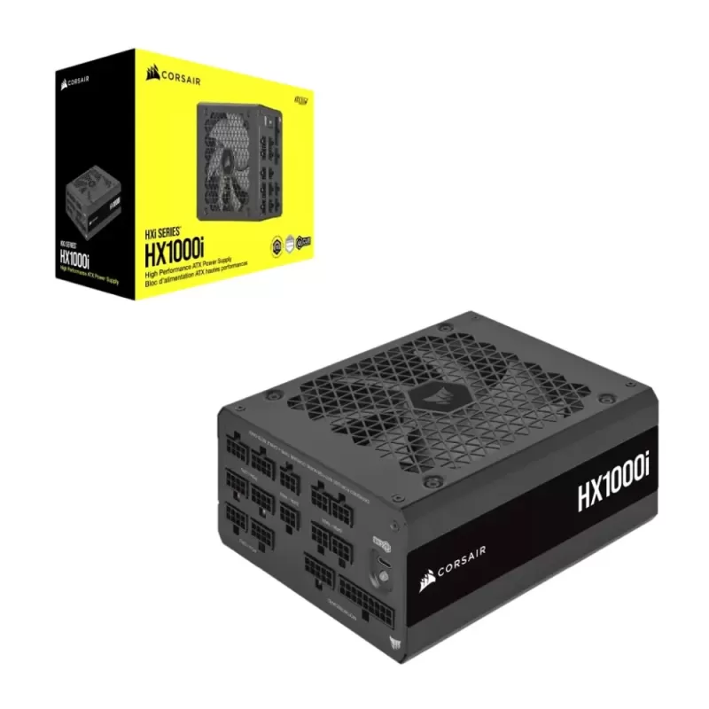 ספק כוח Corsair 1000 HX1000i Fully Modular Ultra-Low Noise Platinum HXi SERIES 80 Plus Platinum 1000W