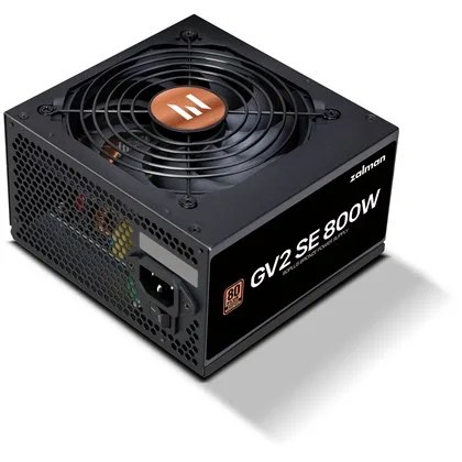ספק כוח Zalman 800W ZM800-GV2SE 80 PLUS BRONZE POWER SUPPLY block supply 800 W |ATX |20 + 4 pin ZM800-GV2SE לא מודולרי 80 Plus Bronze