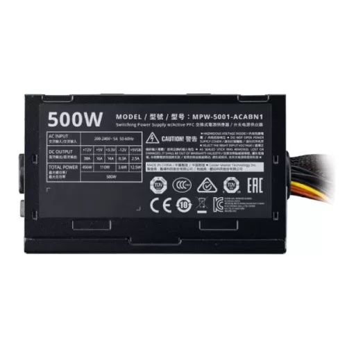 Блок Питания Cooler Master Elite 500W V3 MPW-5001-PCABN-W0 12V:456W
