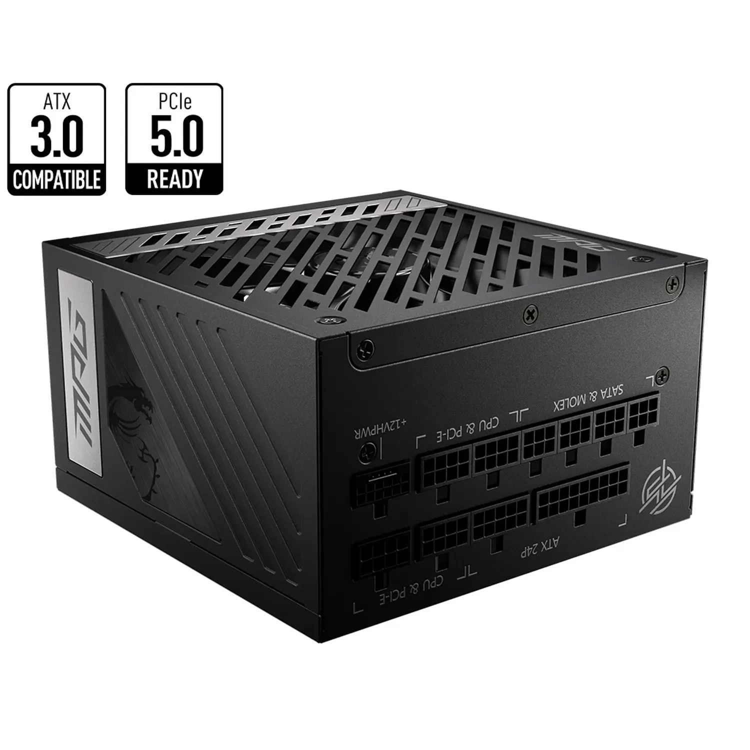 Power Supply MSI MPG A1000G PCIE5 Full Modular 80 Plus Gold 12V:1000W