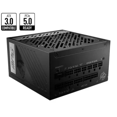Power Supply MSI MPG A1000G PCIE5 Full Modular 80 Plus Gold 12V:1000W