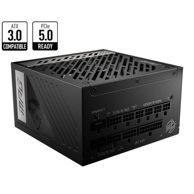 Power Supply MSI MPG A1000G PCIE5 מודולרי מלא 80 Plus Gold 12V:1000W Power Supply MSI MPG A1000G PCIE5 מודולרי מלא 80 Plus Gold 12V:1000W