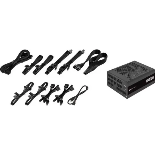 ספק כוח Corsair HX1000i CP-9020259-EU מודולרי מלא 80 Plus Platinum 1000W 12V:999.6W ספק כוח Corsair HX1000i CP-9020259-EU מודולרי מלא 80 Plus Platinum 1000W 12V:999.6W