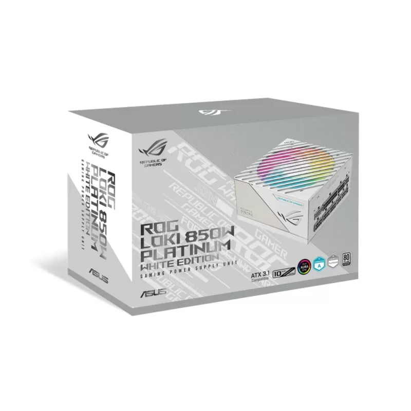Power Supply Asus ROG LOKI SFX-L 850W Platinum White Edition 90YE00N2-B0WA00 Full Modular 80 Plus Platinum SFX-L