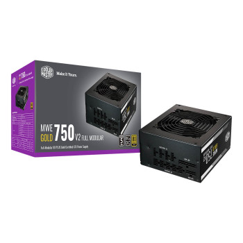 ספק כוח Cooler Master MWE 80 Plus Gold 750W V2 ATX 3.0 READY MPE-7501-AFAAG-3WO