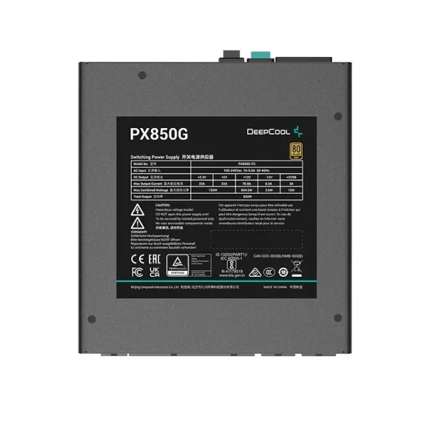 Блок Питания DEEPCOOL PX850G R-PX850G-FC0B-WO Полностью Модулярный 80 Plus Gold 850W ATX12V V3.0