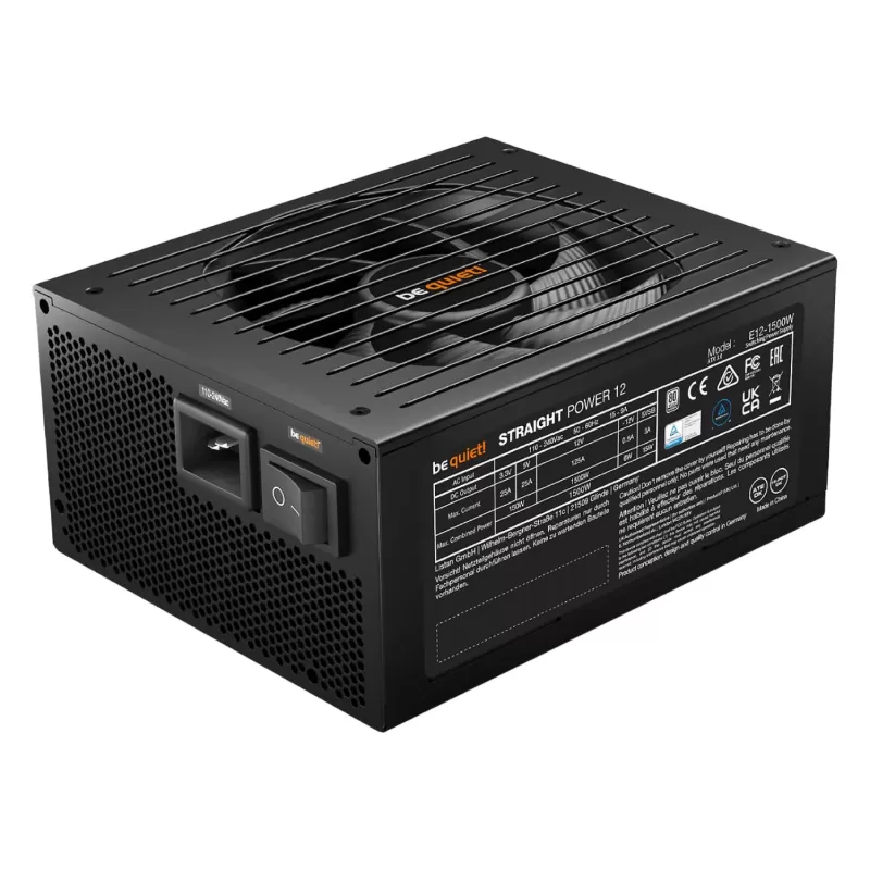 Power Supply be quiet! STRAIGHT POWER 12 Platinum 1500W BN340 Full Modular 80 Plus Platinum