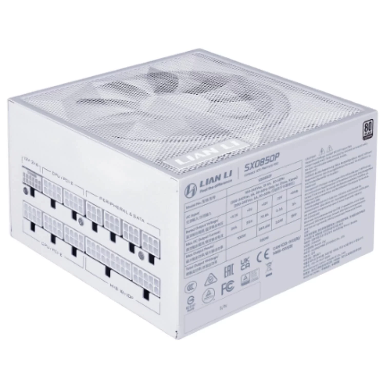 Power Supply LIAN-LI SX white SX0850P-W 80 Plus Platinum 850W