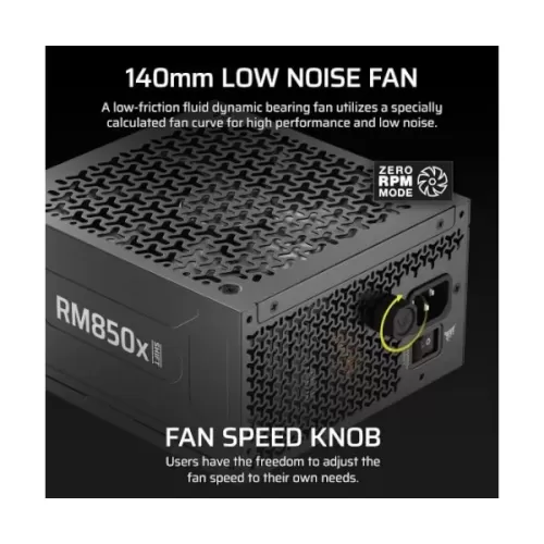 ספק כוח Corsair RM850x SHIFT Fully Modular CP-9020299-EU 80 Plus Gold 850W