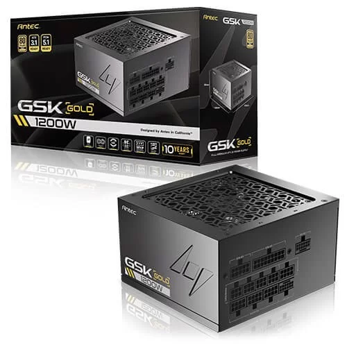 ספק כוח Antec GSK1200 ATX3.1 שחור 0-761345-20198-8 Full Modular 80 Plus Gold 12V:1200W