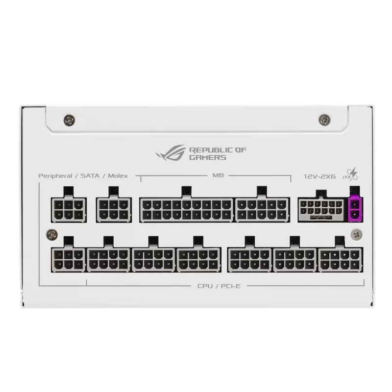 ספק כוח Asus ROG Strix 1000W Platinum White Edition לבן 90YE00W4-B0NA00 80 Plus Platinum