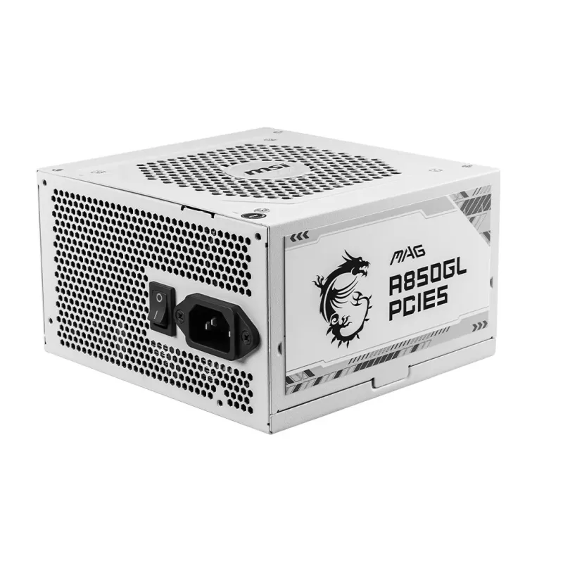 ספק כוח MSI MAG A850GL PCIE5 80+ Gold לבן 80 Plus Gold 850W