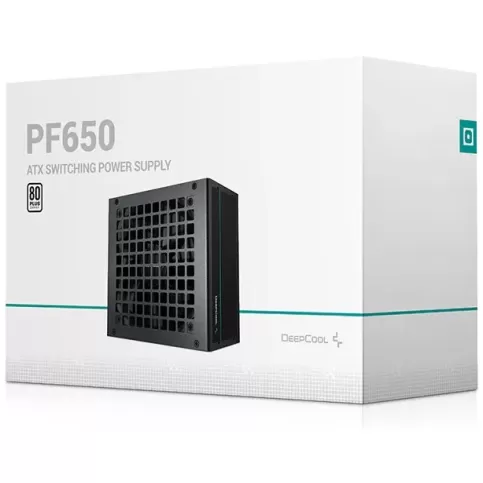 Power Supply DEEPCOOL PF650 R-PF650D-HA0B-WO Non modular 80 Plus 650W Power Supply DEEPCOOL PF650 R-PF650D-HA0B-WO Non modular 80 Plus 650W